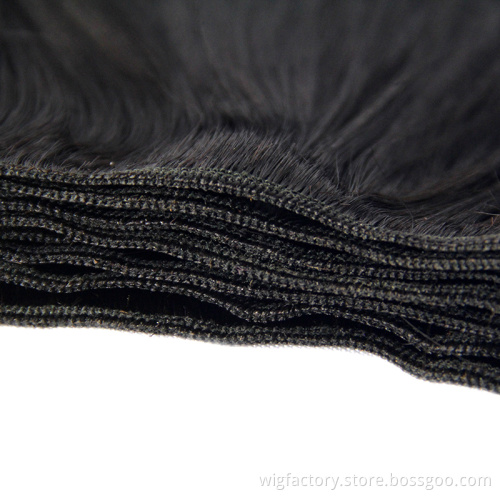 shopping websites 100% virgin human double drawn indian hair, straight hair weave indian remy human hair
